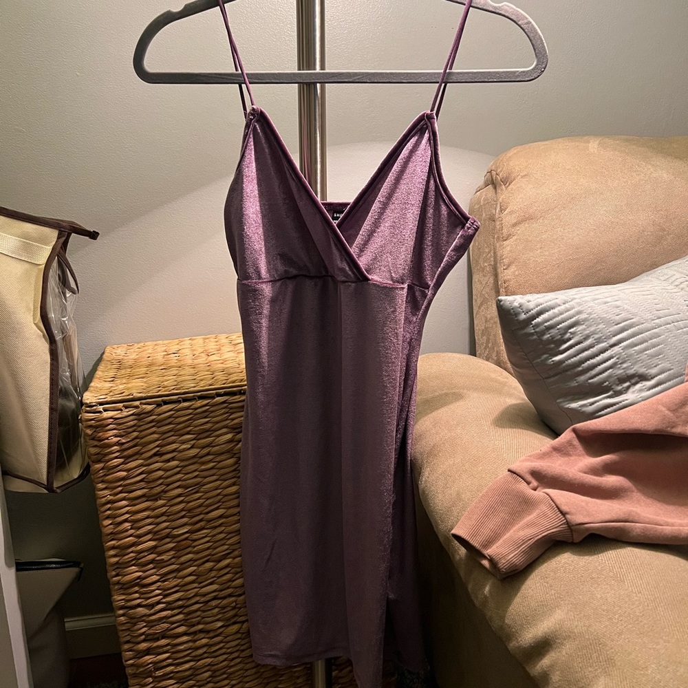 Purple Velour Dress